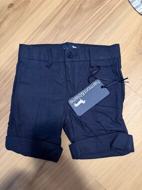 Harmont & Blaine Navy Toddler Cuffed Shorts